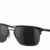 Oakley Holbrook Ti Sunglasses Satin Black Frame Prizm Black Polarized Lens -Outlet Golf Rangefinders Store 006048 0257 side