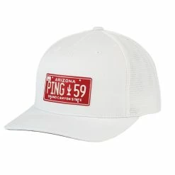 Ping License Plate Snapback Hat 2022 -Outlet Golf Rangefinders Store 2022 20ping 20license 20plate 20hat 20white 20front