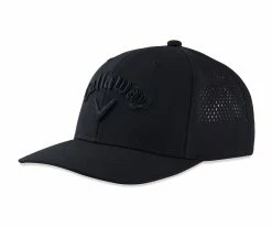 Callaway Men's Riviera Fitted Golf Hat (On-Sale) 5 Callaway Men's Riviera Fitted Golf Hat (On-Sale) -Outlet Golf Rangefinders Store 5222015 hw cg riviera black black 22 front leftb