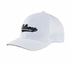 Callaway Men's Tempo Snapback Golf Hat -Outlet Golf Rangefinders Store 5222204 hw cg tempo white black 22 front left