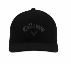Callaway Men's Stretch Fit Fitted Golf Hat 2023 -Outlet Golf Rangefinders Store 5223031 hw cg stretch fit blk 23 front23
