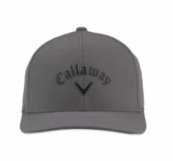 Callaway Men's Stretch Fit Fitted Golf Hat 2023 -Outlet Golf Rangefinders Store 5223034 hw cg stretch fit gry 23 front23