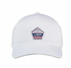 Callaway Men's Patriot USA Golf Hat 2023 -Outlet Golf Rangefinders Store 5223069 hw cg patriot wht 23 front23