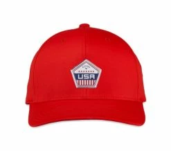 Callaway Men's Patriot USA Golf Hat 2023 -Outlet Golf Rangefinders Store 5223071 hw cg patriot red 23 front23