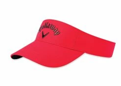 Callaway Men's Liquid Metal Golf Visor 2021 -Outlet Golf Rangefinders Store callaway headwear 2019 liquid metal visor red side