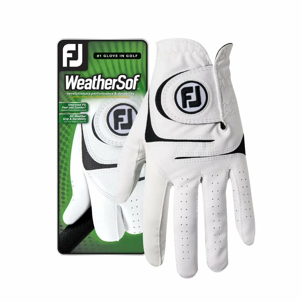 FootJoy Womens WeatherSof Golf Gloves White 3 FootJoy Womens WeatherSof Golf Gloves White