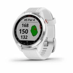 Garmin Approach S42 Sports Golf Watch -Outlet Golf Rangefinders Store garmin 20approach 20gs42 20gps 20golf 20watch 20white 20silver