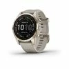 Garmin Fenix 7S GPS Watch Sapphire Solar Edition Cream Gold Titanium W/ Light Sand Band -Outlet Golf Rangefinders Store garmin 20fenix 207s 20gps 20watch 20sapphire 20solar 2c 20cream 20gold 20ti 20w 20light 20sand 20band 201