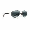 Maui Jim Guardrails Polarized Sunglasses Gloss Black Frame Neutral Grey Lens -Outlet Golf Rangefinders Store guardrails 20black