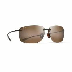 Maui Jim Hema Polarized Sunglasses Matte Rootbeer Frame HCL Bronze Lens