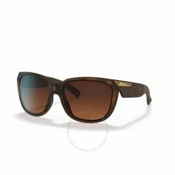 Oakley Rev Up Sunglasses Matte Brown Tortoise Frame Prizm Brown Gradient Polarized Lens OO9432-1359