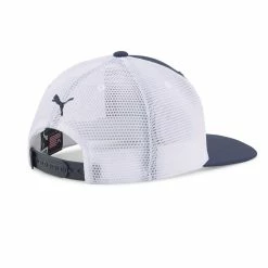 Puma Men's Volition Heritage Trucker Snapback Golf Hat -Outlet Golf Rangefinders Store puma volition snapback hat 02422501 back