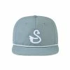 Swannies Golf Dubs Rope Hat Slate/White 2 Swannies Golf Dubs Rope Hat Slate/White -Outlet Golf Rangefinders Store swannies dubs hat slate front