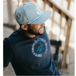 Swannies Golf Dubs Rope Hat Slate/White -Outlet Golf Rangefinders Store swannies dubs hat slate lifestyle