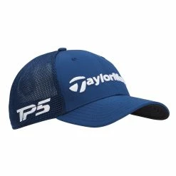 TaylorMade Men's Tour Cage Fitted Hat 25 TaylorMade Men's Tour Cage Fitted Hat -Outlet Golf Rangefinders Store tm23acc tf506 n8943021 tour 20cage navy 3qr v1