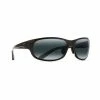 Maui Jim Twin Falls Polarized Sunglasses Gloss Black Frame Neutral Grey Lens -Outlet Golf Rangefinders Store twin 20falls 20black